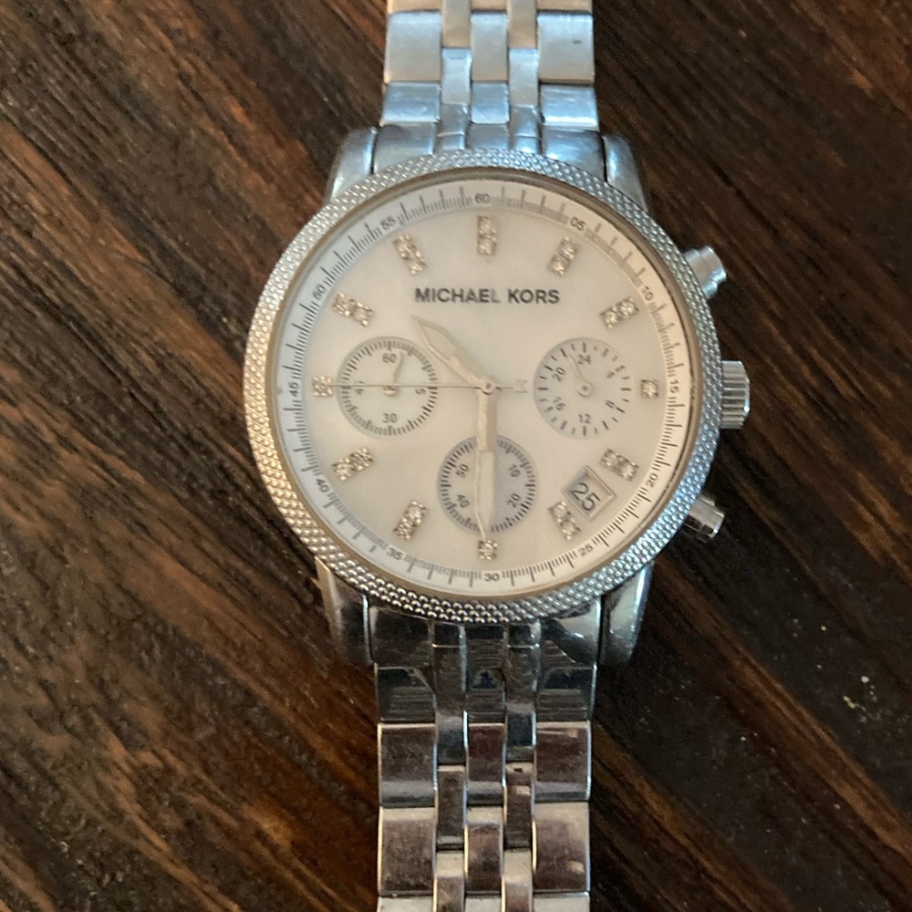 Silver Michael Kors watch
